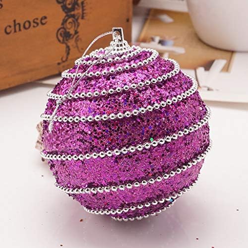Rhinestone ukras Ball Glitter Božić tree Ornament Božić Baubles 8cm ukras visi Mini Božić