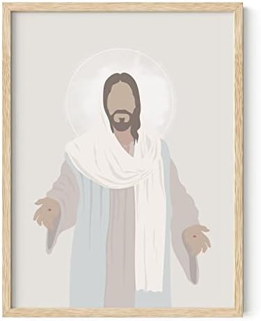 HAUS i nijanse Isusove slike za zid-zidno umjetničko slikarstvo uokvireno Isusom, zidni dekor