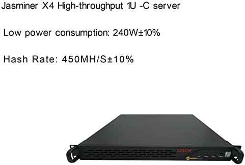 JASMINER X4 1U-C itd Server visoke propusnosti Ethereum rudar EtHash algoritam 450Mh / s 240W Server