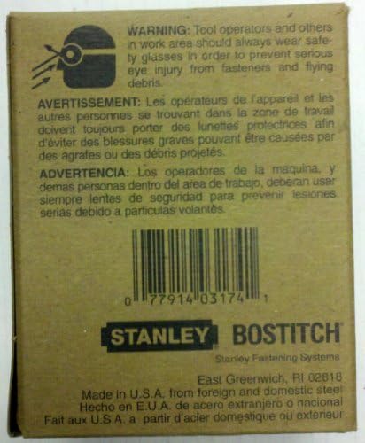 Stanley Bostitch 3/8 Staples 1/2 kruna