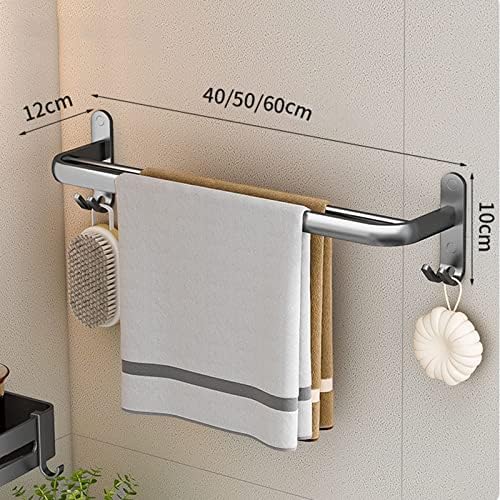 Muteiki kupaonice ručnike, ručni nosač perforirani wc zidni nosač ručnika Viseći kupatilo ručnik jednopolni
