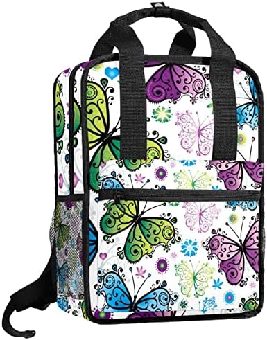Tbouobt putni ruksak lagani laptop casual ruksak za žene muškarci, crtani ptičji cvijet proljeće lijepo