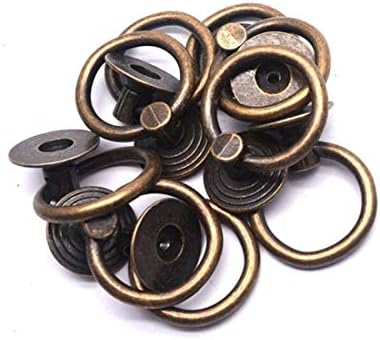 QMSELLER 10 pakovanja Vintage ormar za ladicu ormara za ormariće povlači dugme sa vijcima brončanim tonom