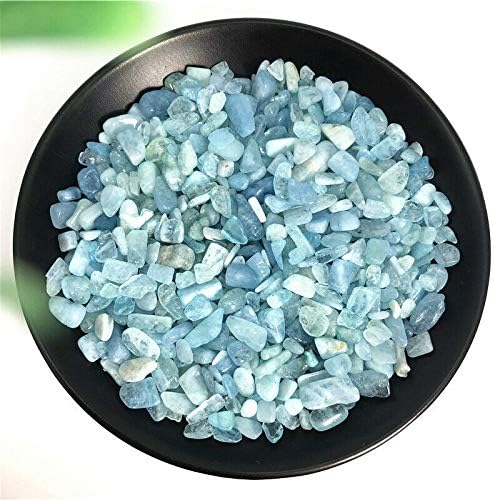 Ertiujg Husong312 5-8mm 50g Prirodni srušili kristal Aquamarine Stone Gemstone zacjeljivanje Reiki