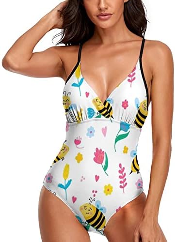 Jednodijelni kupaći kostim za žene za kontrolu stomaka seksi duboki V izrez Monokini bikini