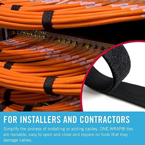 Velcro brend One-Wrall veze za vezanje - vezanje za višekratnu upotrebu za čuvanje kablova