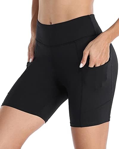 ATTRACO High Squik Workout Yoga kratke hlače Žene sa džepovima Tummy Control Trčanje Fit Sports