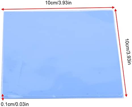 2 pakovanje termalnog jastučića, 100 mm x 100mm x 1mm mekani silikonski termički provodljivi jastučići,
