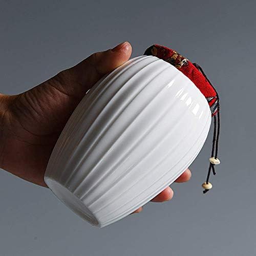Bijela kućna kremacija urne keramike Memorijalna urna za pepeo Gaofao za odrasle ili kućni ljubimci