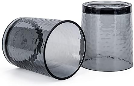 Kx-WARE 14-unca i 20-unca akrilna čaša plastična posuda, set od 8 dimljenih sivih čekića, može