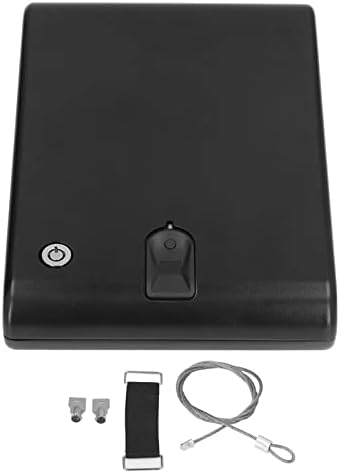 Biometrijska kutija za otiske prstiju, prijenosni mali lični sef, Čelični vatrootporni / vodootporni novčani nakit telefonski dokument dragocjenosti sigurnosna kutija sa sigurnim užetom & Rezervni ključevi