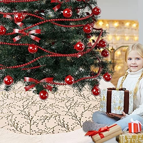 Bestoyard Plish Tree suknja Božićno drvsko pregača ukrasna suknja Xmas Drveni ukras suknja Cheistmas