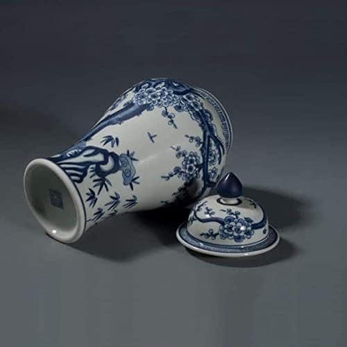 Rangler Kineski ukrasni keramički plavi i bijeli đumbir Jar porcelanski hram JAR Antique Vaze za kućni dekor