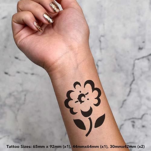 Azeeda 4 x 'cvjetne' privremene tetovaže