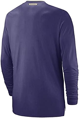Nike muški Washington Huskyes Heatherd Purple Coaches Srednjost Performanse Quarter-Zip Jacket
