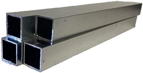 Zagrijte Aluminij 6063-T52 pravougaone cijevi, 1x 1 x 24, 0,63 dužine