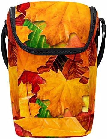 GUEROTKR torba za ručak žene, kutija za ručak za muškarce, ženska kutija za ručak, jesen crveno lišće biljke