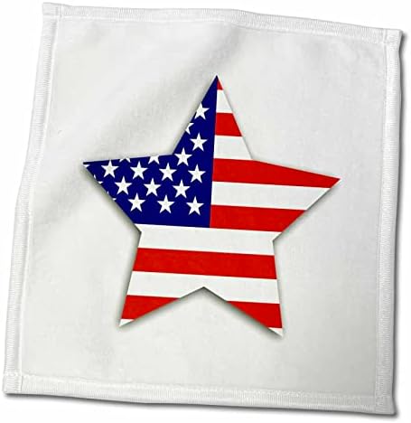 3d ruža američka zastava zvijezda volim Ameriku Patriotski SAD 4. jul poklon TWL_184925_1 ručnik, 15