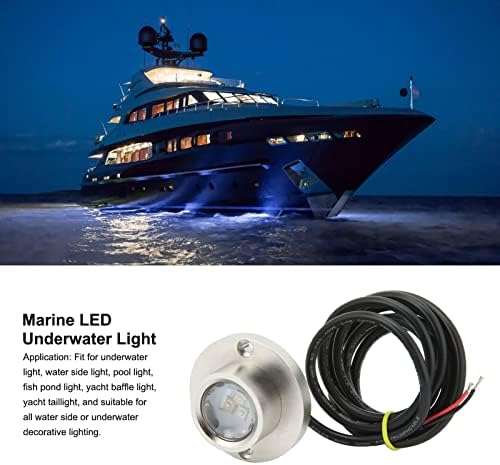 Acouto marine podvodna LED svjetla DC 12V 24V nehrđajući čelik Univerzalno podvodno svjetlo Fit za