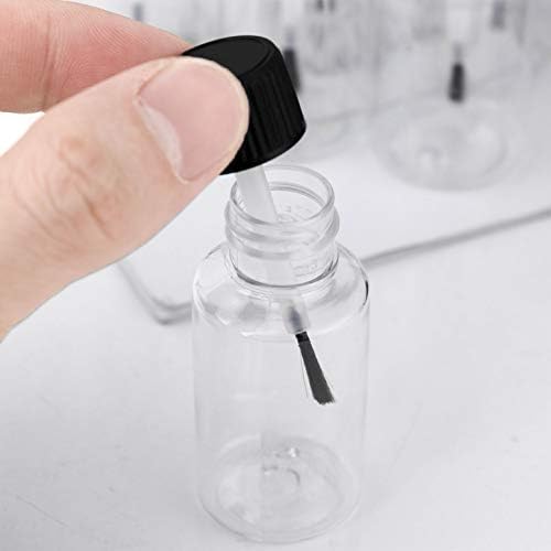 Aislor Black Cap Clear Plastic punjenje praznih boja za nokte za nokte Kontejner crni 20ml