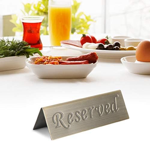Rezervisan znak, nehrđajući čelik za više od nehrđajućeg čelika, stol top štand za restorane, vjenčanja,