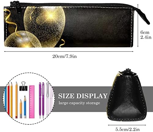 LAIYUHUA prenosiva elegantna torba za olovke PU kožna torbica kompaktna torba sa patentnim zatvaračem