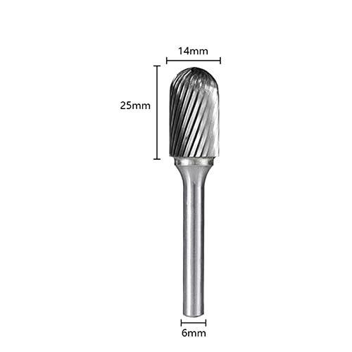 Tungsten Carbide Burr Bit Jednostruki rezani rotacioni fajl L tip za alat za rezbarenje metala