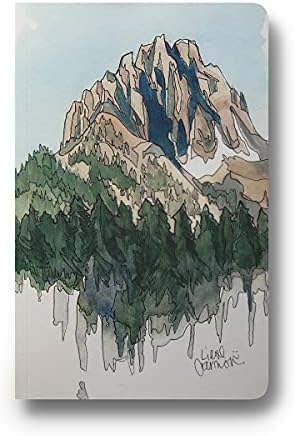 Denik-planine za crtanje-8.25 x 5.25 estetski Layflat Notebook-144 obložene stranice - izdržljivo