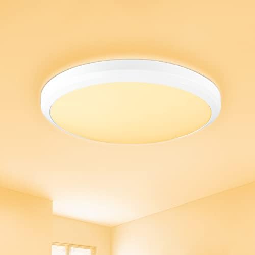 M MayJazz LED plafonska lampa za spavaću sobu 2700k toplo bela, plafonska lampa Fiixture 11 Inch 24W 1700LM, 240W