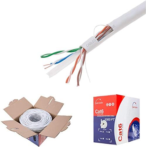 Kablovi direktni online Plenum CAT6 1000ft CMP kabl bijela čvrsta 23 AWG mrežna žica za rasute