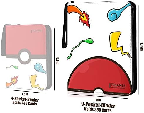 TCGames Card Binder 9-džep, 720 držač kartice džepova sa 40 rukava bijela
