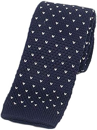 Andongnywell muški pleteni kravata tanka mršave kvadratne kravate Slim casual businetirane veze za svadbenu