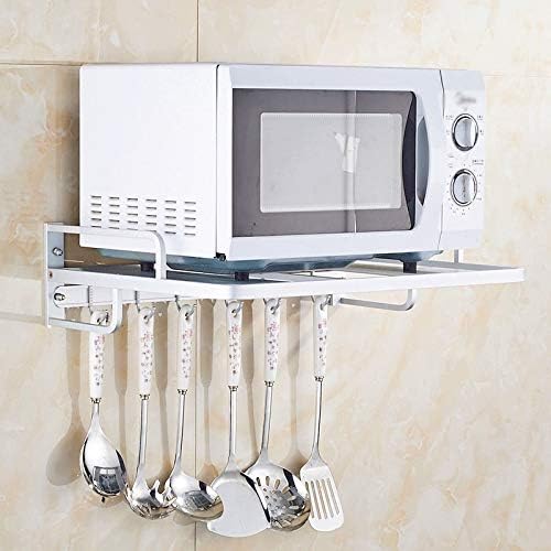 Erddcbb za kupaonicu, perforirani prostor aluminijski kuhinjski nosač mikrovalni nosač 2 sloja zidna vješalica