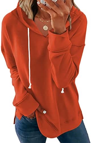 Syellowaft ženska kasuta dukseva dugih rukava modna pulover Duksevi sa slobodnim mestima Tuničke
