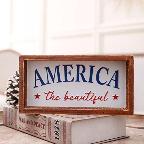 Fanstwind Patriot Regied dekor ladice, Amerika Prekrasan ukrasni blok znak, reljefni dekoracija metala