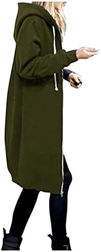 Park Jesen sa kapuljačom kapuljača za žene Ležerne prilike s dugim rukavima Zip Udobne kapute Poleester sa čvrstim
