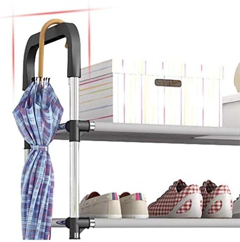 Dingzz Jednostavni nosač cipela, spavaonica višeslojnog stalak za obuću, kapacitet domaćinstava, multifunkcionalni nehrđajući čelik