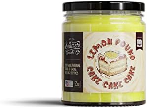 Beamer Candle Co. Kolekcija pušenja ubojica - limun funta tortu od torte od 7oz svijeća