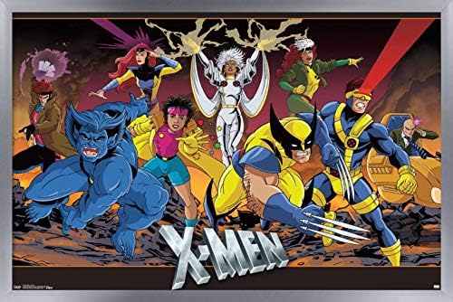 Trendovi Međunarodni Marvel stripovi - zidni Poster X-Men-grupe, 14.725 x 22.375, Crna uokvirena