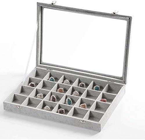 Xjjzs kutija za nakit, elegantan i čist, veliki kapacitet, mekani dodir, izdržljiv i izdržljiv,