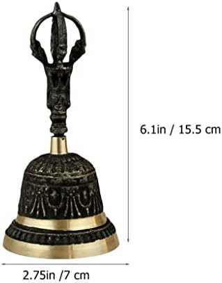 Zjhyxyh ručka ručno zvono metalna ukrasna zvona za bakrene posude za kućnu ruku