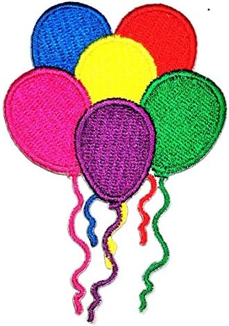 Jednomx 3pcs. Slatki baloni Party Clowns Patchs Fashion Kids Crtani Patch Vezerani aplicirani značka glačala
