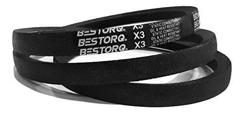 Bestorq 5V1320 gumeni remen, omotan, crni, 132 Dužina x 0,62 Širina x 0,53 Visina, paket od 4