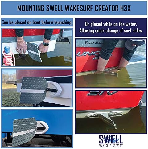SWELL Wakesurf Creator H3X-Shaper za buđenje visokih performansi-rotiranje sa hidrodinamičkom teksturom