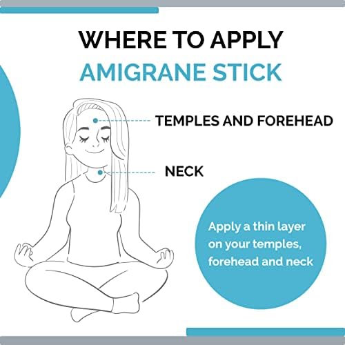 Soroohi Amigrane prirodni migrene Relief Roll On sa nosivim akupresura narukvica za migrenu & amp;