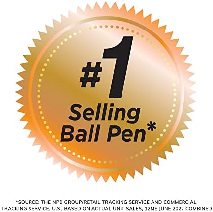 BIC GSM11BK Okrugli špijunski Xtra Life Ball Toint olovka, crne tinte, 1mm, srednja, desetak
