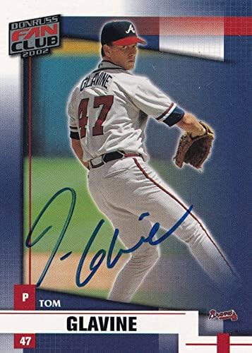 Tom Glavine potpisao 2002 Fan Club Braves Baseball Card 100 PSA / DNA COA - bejzbol kartice