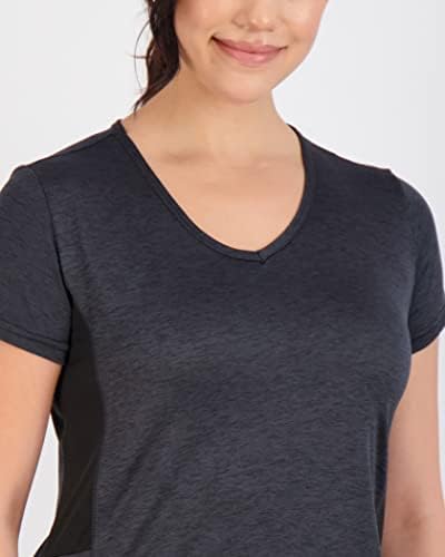 5 Pakovanje: Ženski kratki rukav V-izrez Activeweb majica suho-fit vlagu Wicking Yoga Top