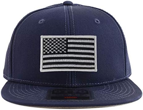ArmyCrew Crna siva američka zastava zakrpa zakrpa za mlade superior pamuk Twill Flatbill Snapback Hat