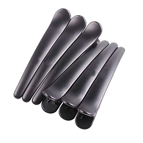 12pcs mat crni plastični metalni alergator za kosu profesionalni frizerski salon kosu barrettes
